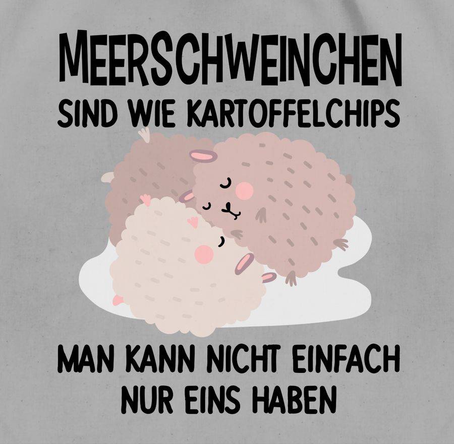 Shirtracer Lustiges Meerschweinchen Motiv: T-Shirt Turnbeutel Shirtracer