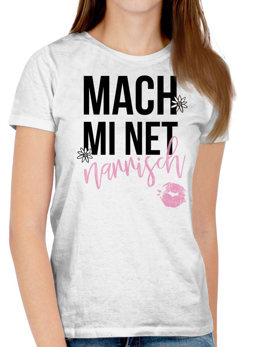 Shirtracer Mach Mi Net Narrisch Schwarz Shirts & Mehr Shirtracer