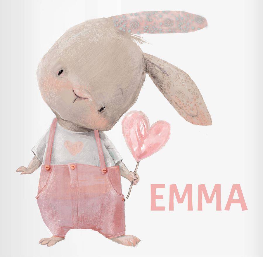 Shirtracer Mädchen Hase Rabbit Häschen Langohr Süße Hasen: T-Shirt Rucksack Shirtracer