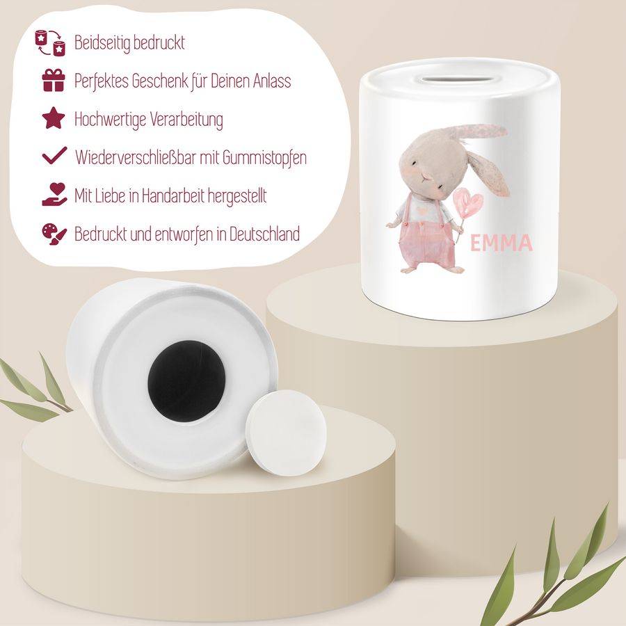 Shirtracer Mädchen Hase Rabbit Häschen Langohr Süße Hasen: T-Shirt Rucksack Shirtracer