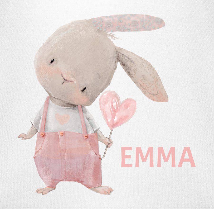 Shirtracer Mädchen Hase Rabbit Häschen Langohr Süße Hasen: T-Shirt Rucksack Shirtracer