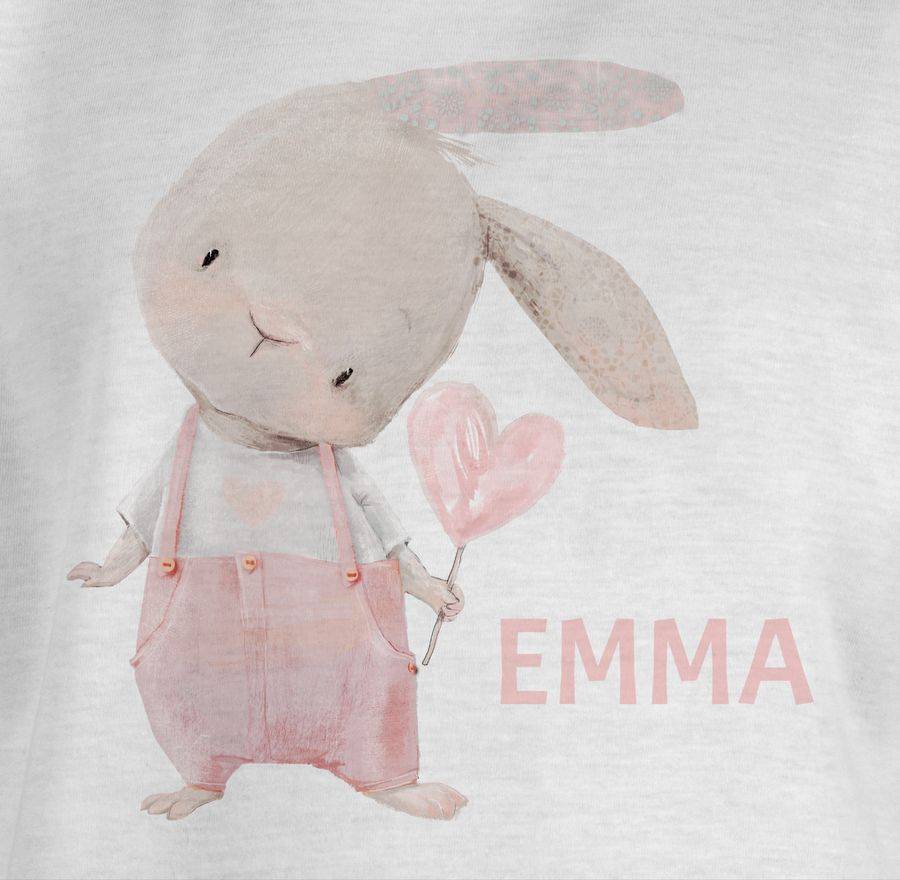 Shirtracer Mädchen Hase Rabbit Häschen Langohr Süße Hasen: T-Shirt Rucksack Shirtracer