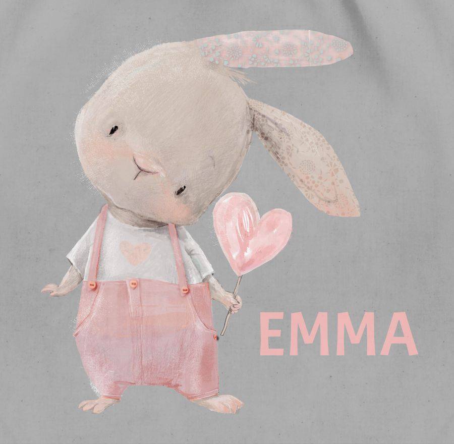 Shirtracer Mädchen Hase Rabbit Häschen Langohr Süße Hasen: T-Shirt Rucksack Shirtracer