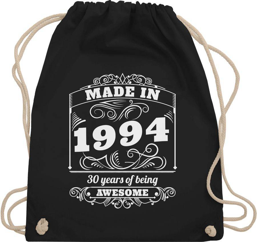 Shirtracer Made in 1994 Thirty years of being awesome: Tshirt Gym Bag Shirtracer