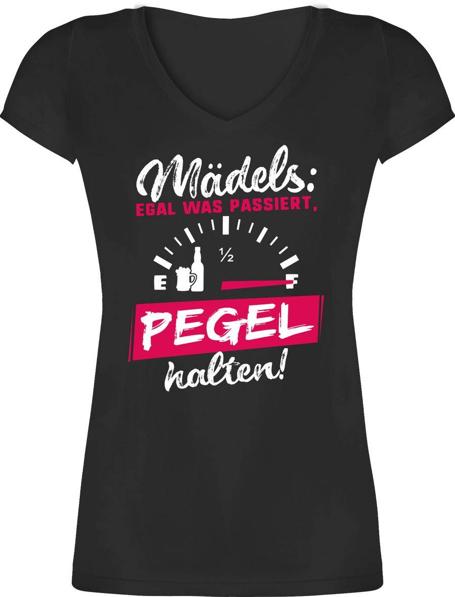 Shirtracer Mädels: Egal was passiert, Pegel halten!: Tshirt Gym Bag Shirtracer