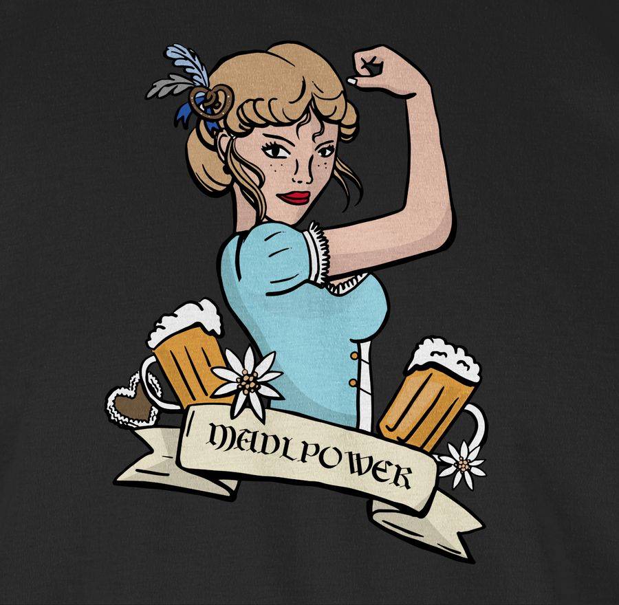 Shirtracer MadlPower Bunt: Tshirt Turnbeutel Shirtracer