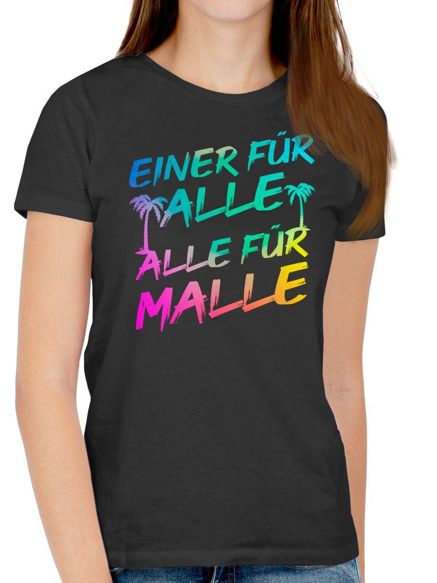 Shirtracer Malle Für Alle - Einer Für Alle Alle Für Malle: Tshirt Turnbeutel Shirtracer