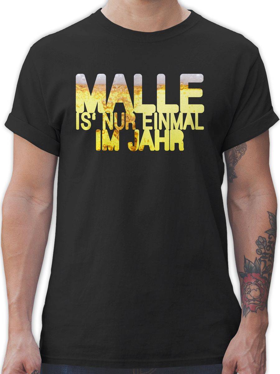 Shirtracer Malle is' nur einmal im Jahr Bier: Tshirt Gym Bag Shirtracer
