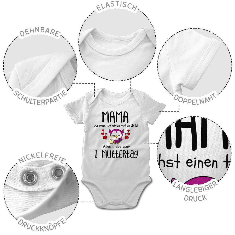 Shirtracer Mama Du Machst Einen Tollen Job Alles Liebe Zum 1. Muttertag Schwarz Shirts & Shirtracer