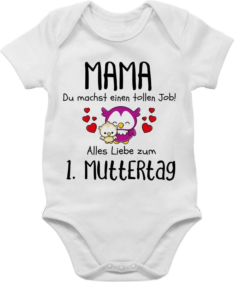 Shirtracer Mama du machst einen tollen Job alles Liebe zum 1. Muttertag schwarz Shirts & Shirtracer