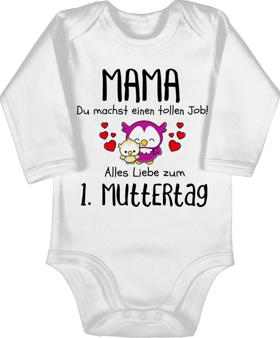 Shirtracer Mama du machst einen tollen Job alles Liebe zum 1. Muttertag schwarz Shirts & Shirtracer