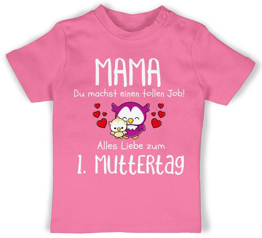 Shirtracer Mama du machst einen tollen Job alles Liebe zum 1. Muttertag weiß: T-Shirt Gym B Shirtracer