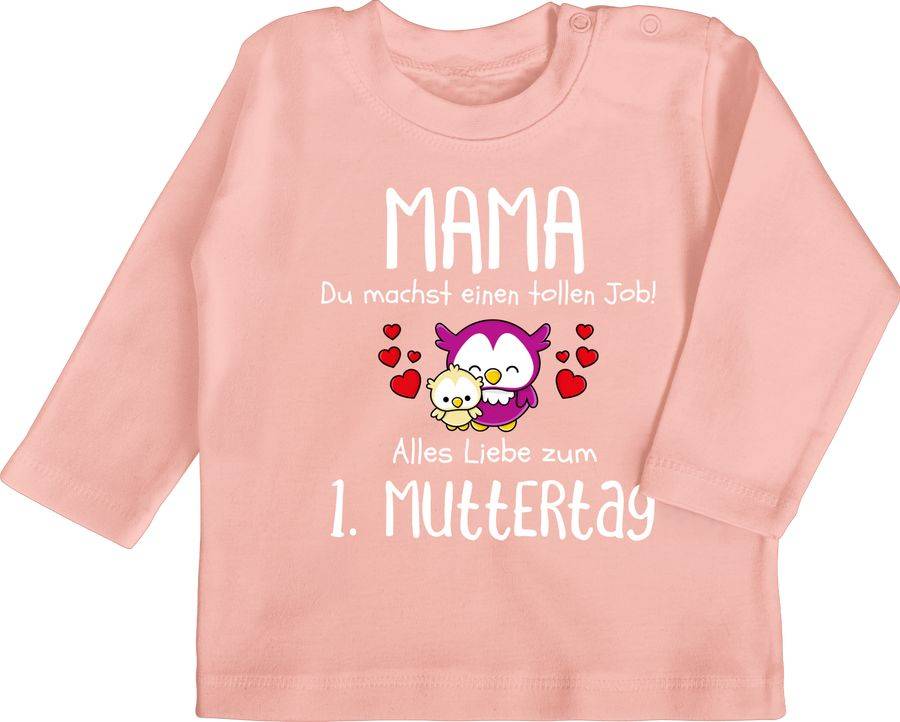 Shirtracer Mama du machst einen tollen Job alles Liebe zum 1. Muttertag weiß: T-Shirt Gym B Shirtracer
