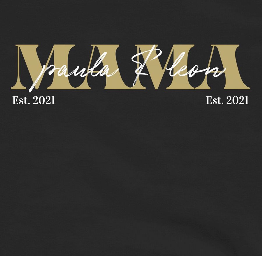 Shirtracer MAMA Geschenk Mit Namen Kinder Datum Geburtsjahr Muttertagsgeschenk Mutti Seit