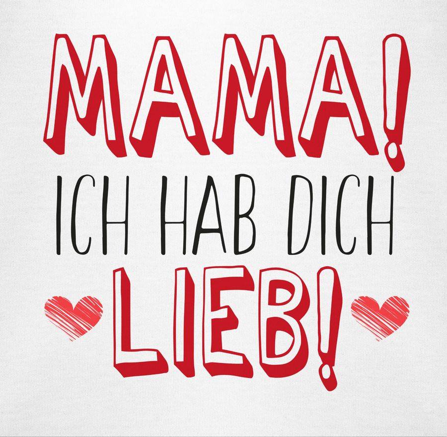 Shirtracer Mama! Ich Hab Dich Lieb!: T-Shirt Rucksack Shirtracer