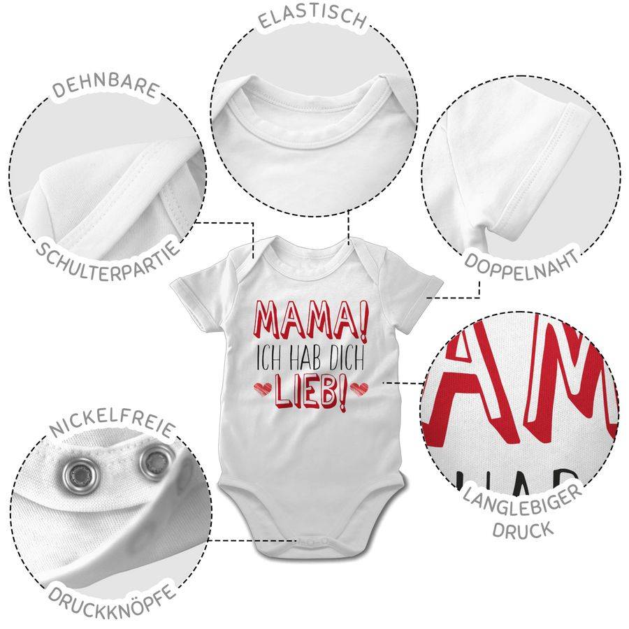 Shirtracer Mama! Ich Hab Dich Lieb!: T-Shirt Rucksack Shirtracer