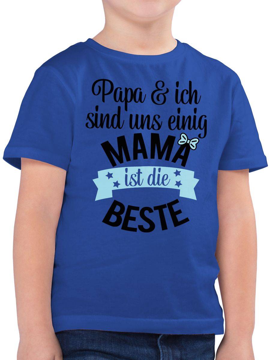 Shirtracer Mama ist die beste - blau schwarz Shirts & Mehr Shirtracer