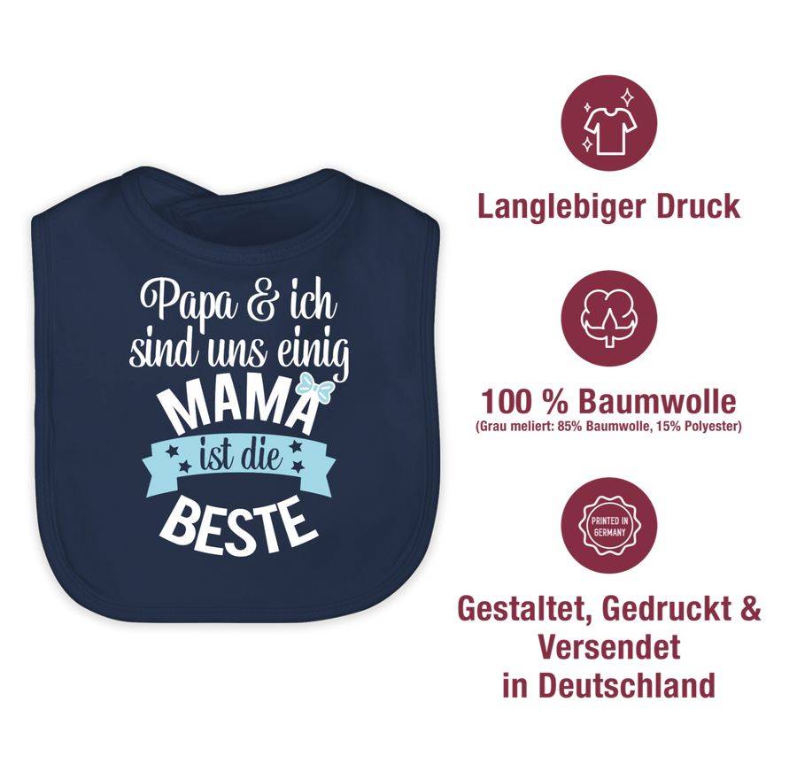 Shirtracer Mama Ist Die Beste - Blau Weiß Shirts & Mehr Shirtracer