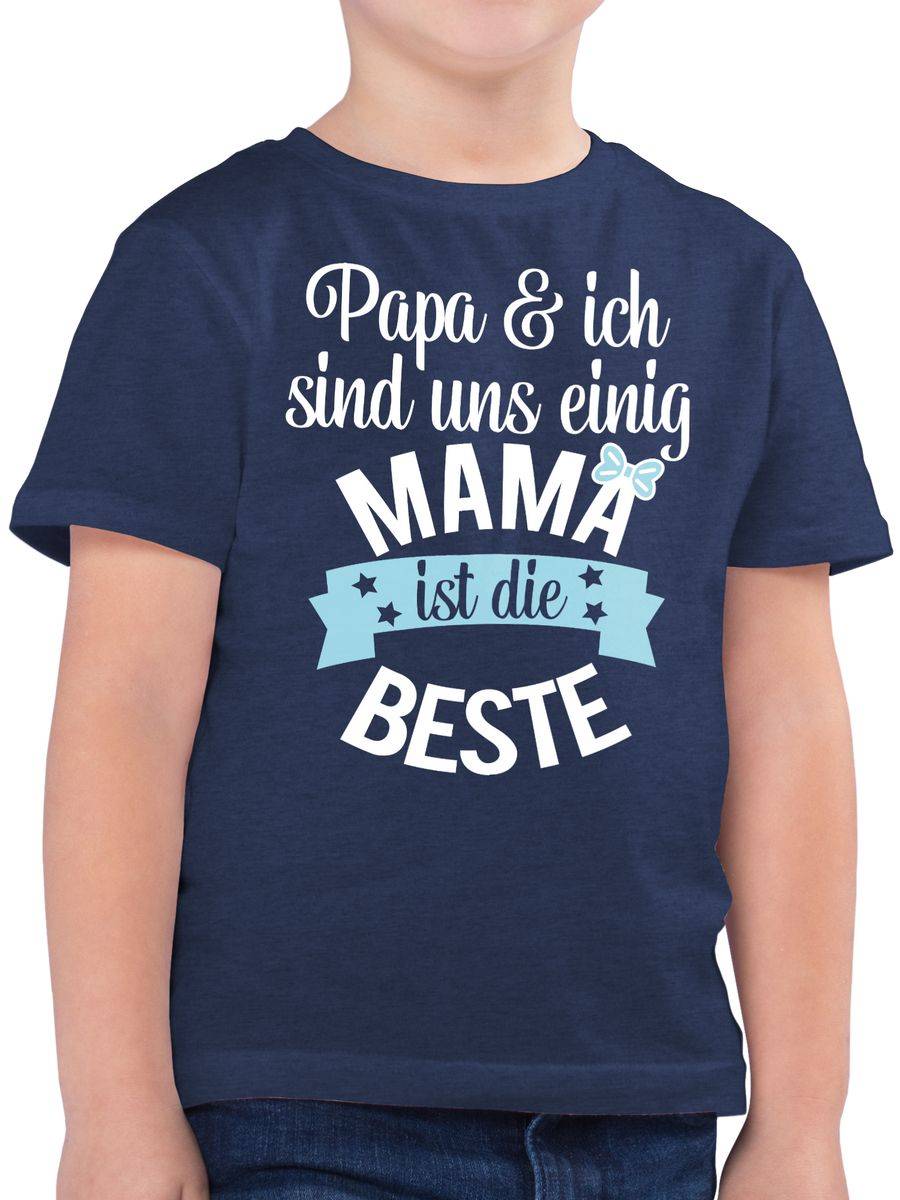 Shirtracer Mama ist die beste - blau weiß Shirts & Mehr Shirtracer