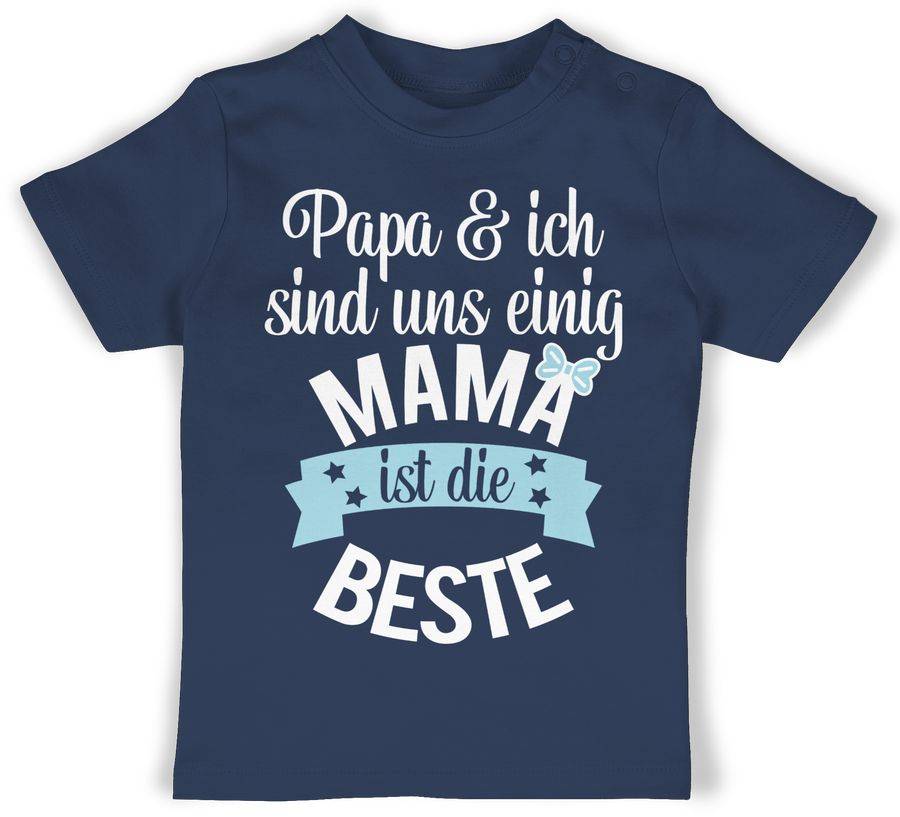 Shirtracer Mama ist die beste - blau weiß Shirts & Mehr Shirtracer