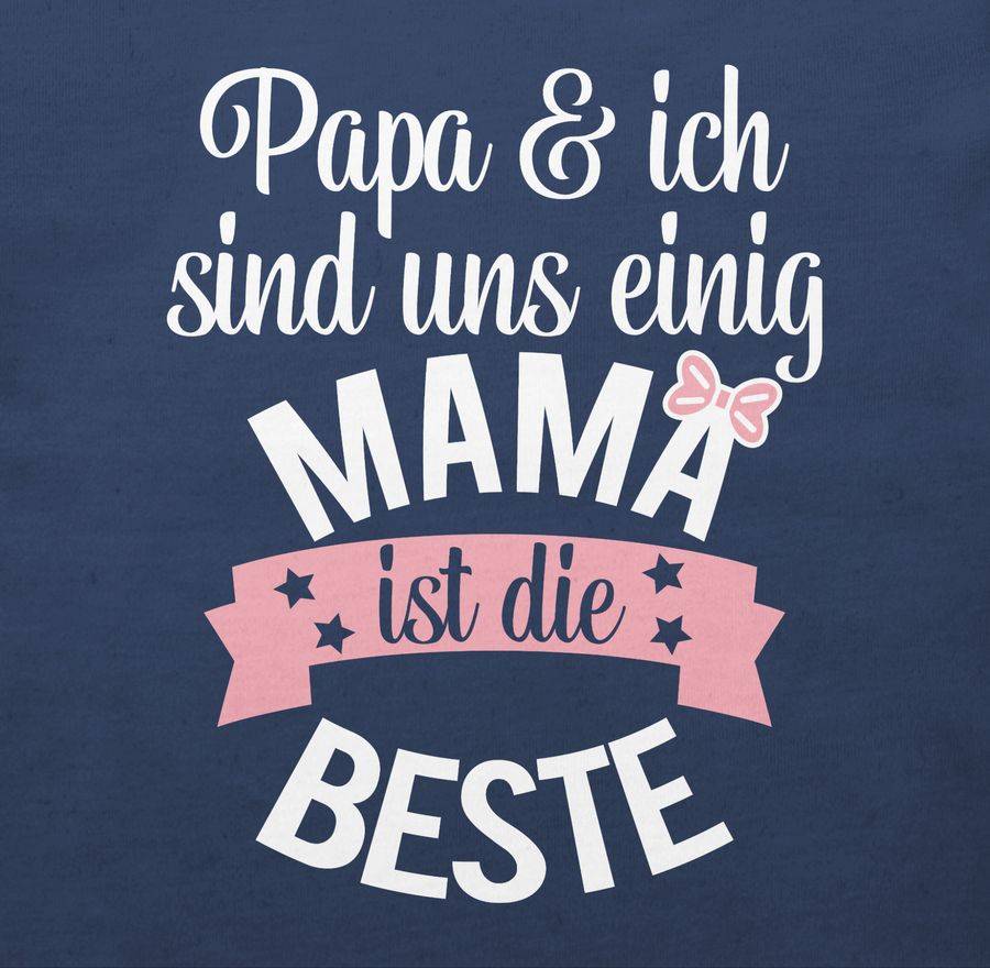 Shirtracer Mama Ist Die Beste - Rosa Weiß: T-Shirt Turnbeutel Shirtracer