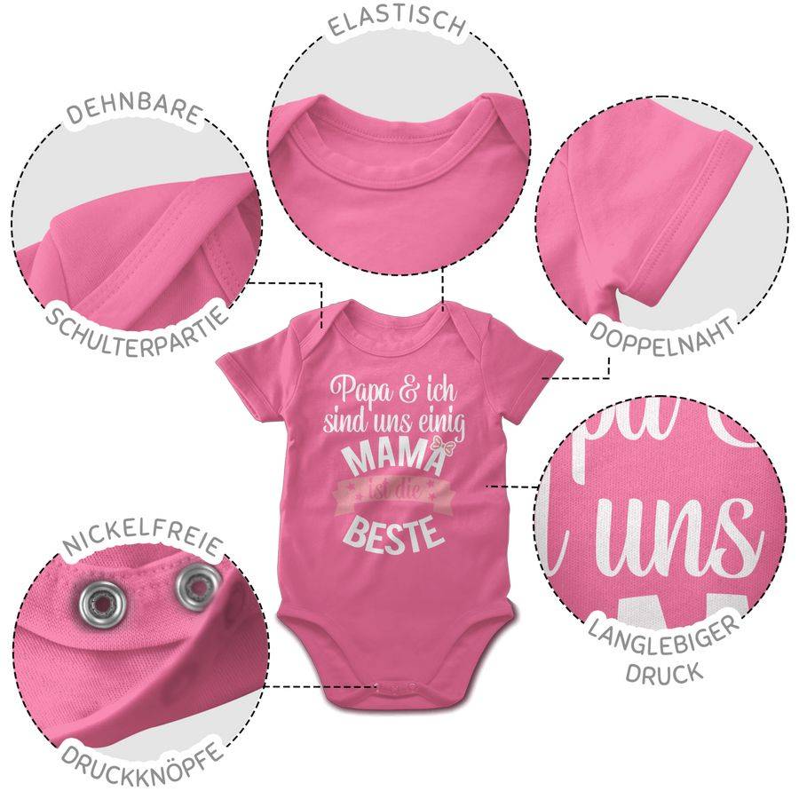 Shirtracer Mama Ist Die Beste - Rosa Weiß: T-Shirt Turnbeutel Shirtracer