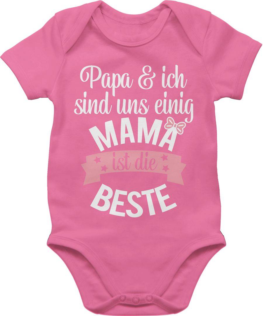 Shirtracer Mama ist die beste - rosa weiß: T-Shirt Turnbeutel Shirtracer
