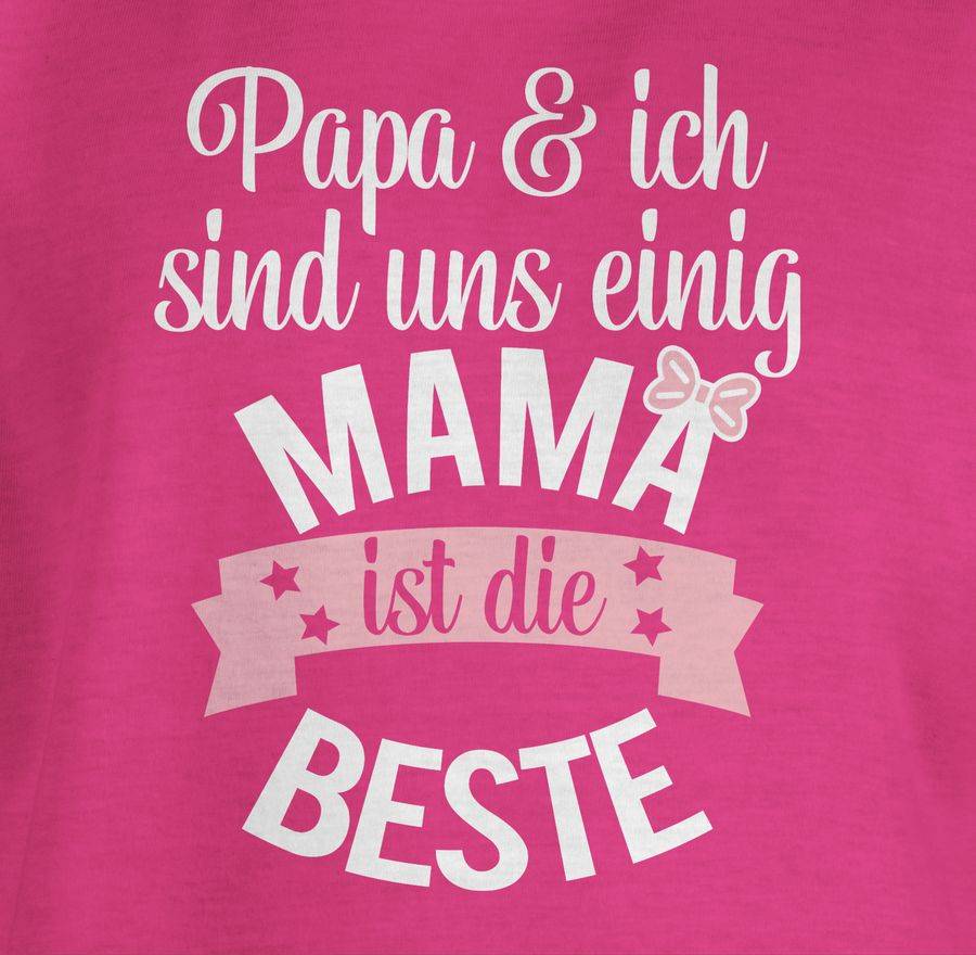 Shirtracer Mama Ist Die Beste - Rosa Weiß: T-Shirt Turnbeutel Shirtracer