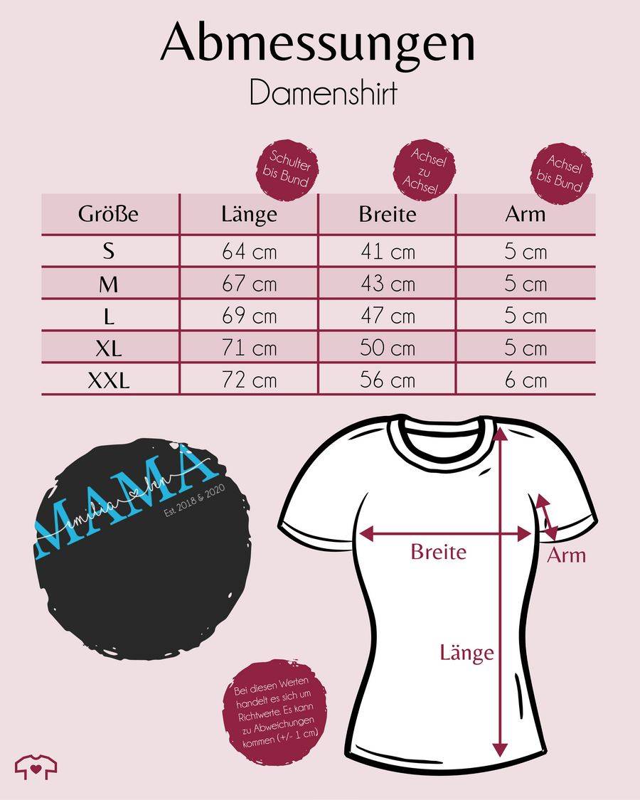 Shirtracer Mama Kindernamen Geschenk Geburtstag: T-Shirt Turnbeutel Shirtracer