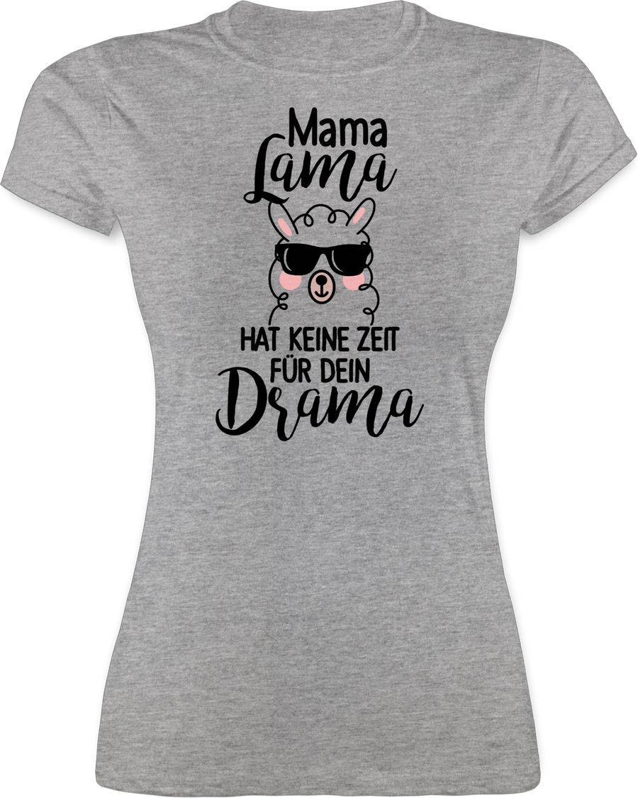 Shirtracer Mama Lama hat keine Zeit für dein Drama: T-Shirt Rucksack Shirtracer