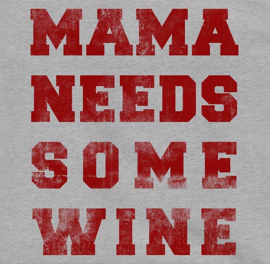 Shirtracer Mama Needs Some Wine Vintage: T-Shirt Gym Bag Shirtracer