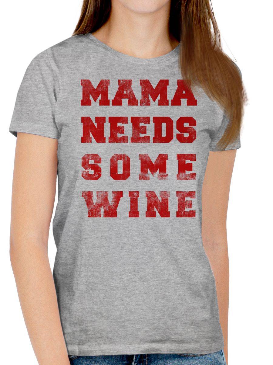 Shirtracer Mama Needs Some Wine Vintage: T-Shirt Gym Bag Shirtracer