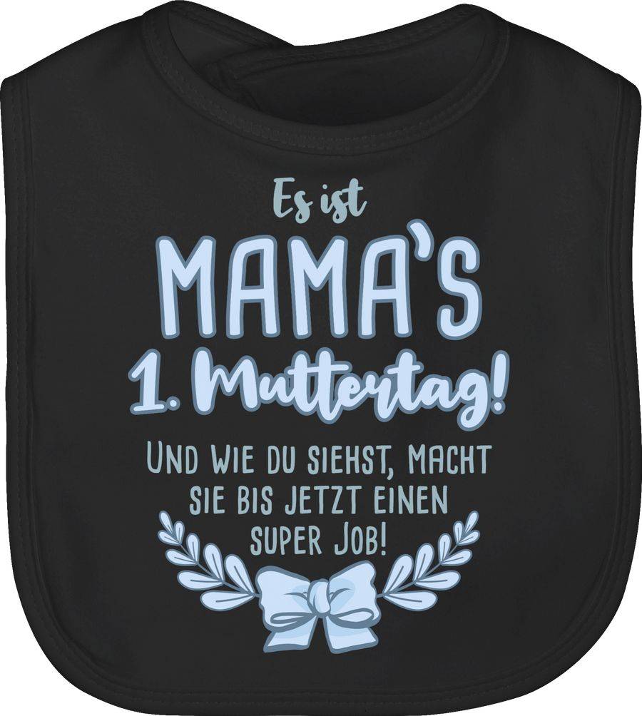 Shirtracer Mama's 1. Muttertag Super Job Blau: Tshirt Rucksack Shirtracer