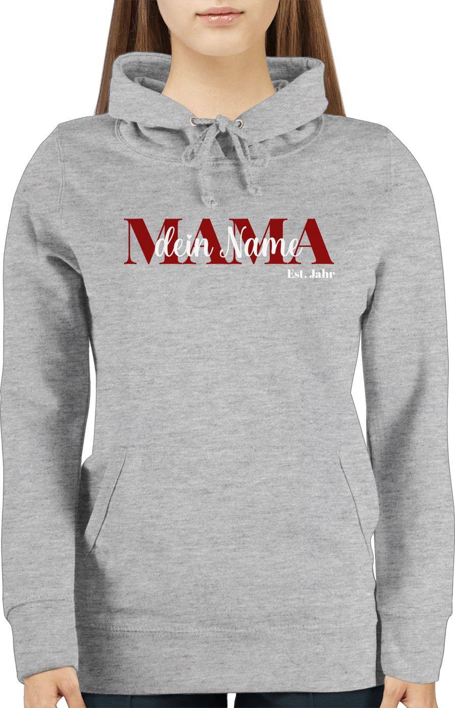 Shirtracer Mama Schriftzug Name Von Kindern: Tshirt Turnbeutel Shirtracer