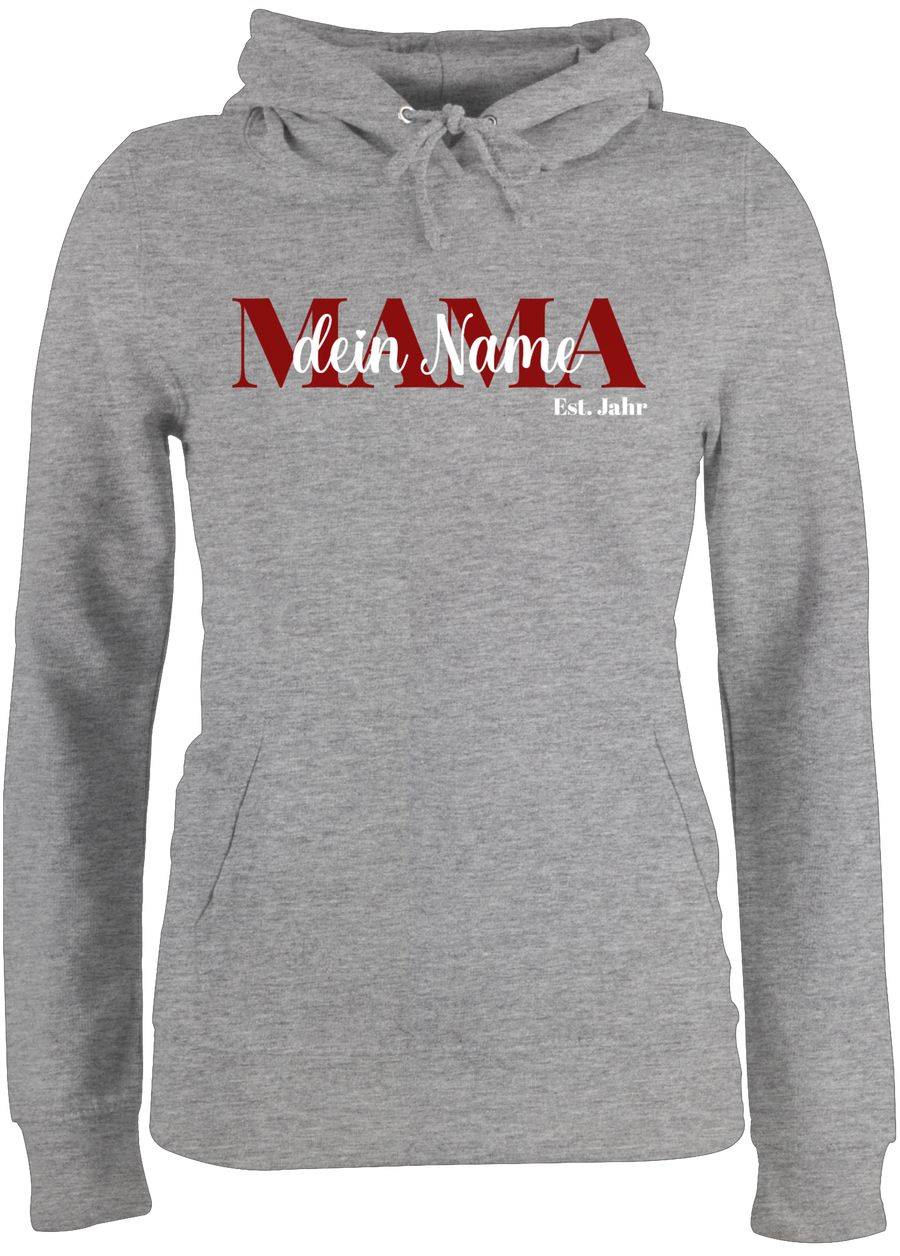 Shirtracer Mama Schriftzug Name von Kindern: Tshirt Turnbeutel Shirtracer