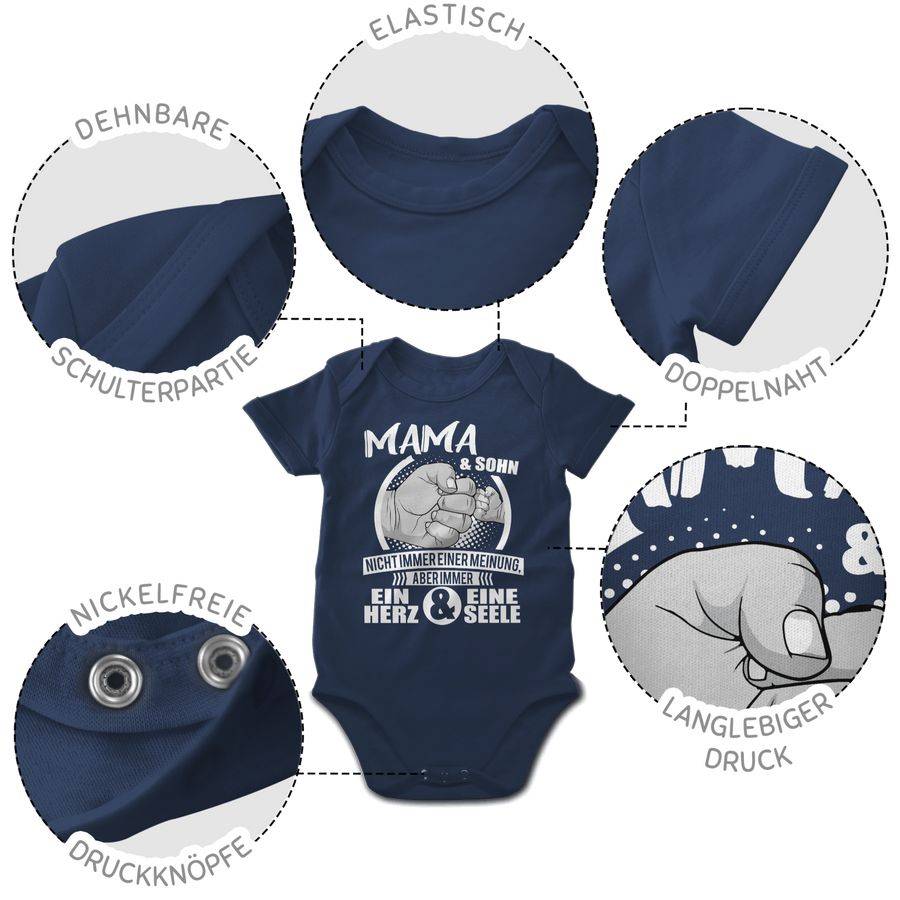 Shirtracer Mama & Sohn Immer Ein Herz & Eine Seele: Tshirt Turnbeutel Shirtracer
