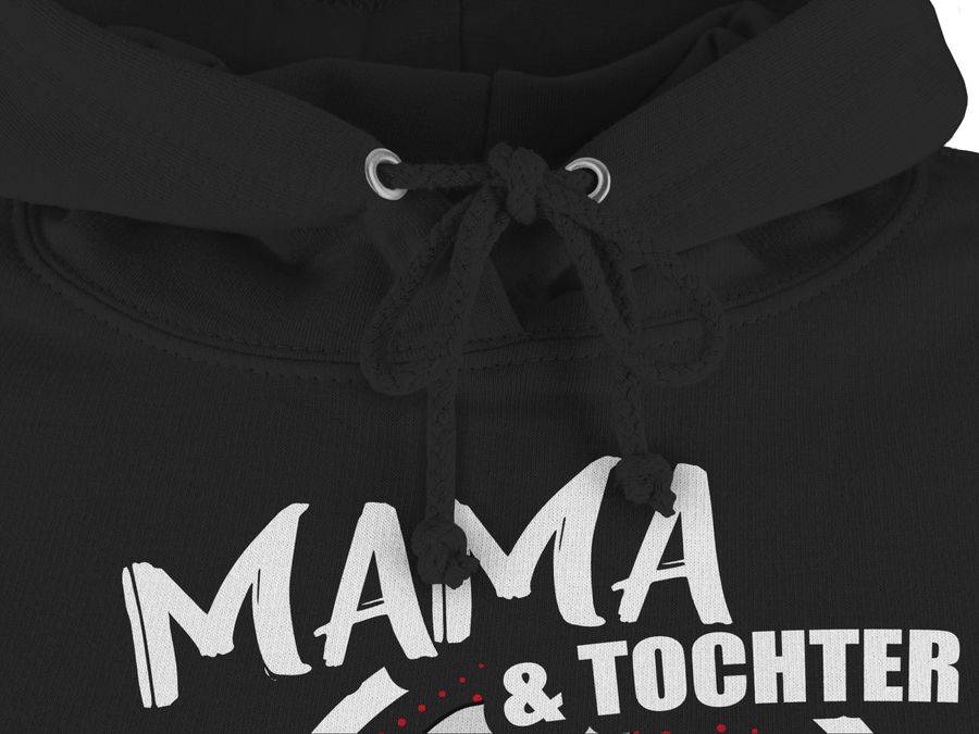 Shirtracer Mama & Tochter Immer Ein Herz & Eine Seele - Weiß/rot: Tshirt Turnbeutel Shirtracer