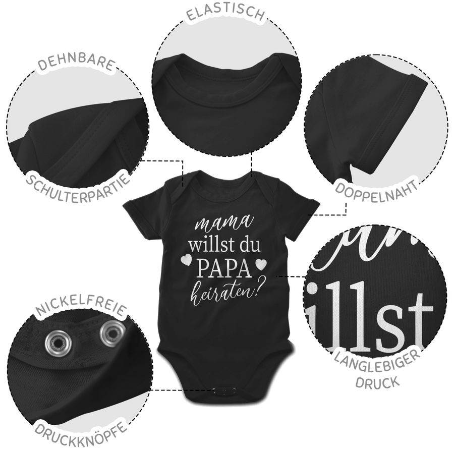 Shirtracer Mama Willst Du Papa Heiraten? - Weiß Shirts & Mehr Shirtracer