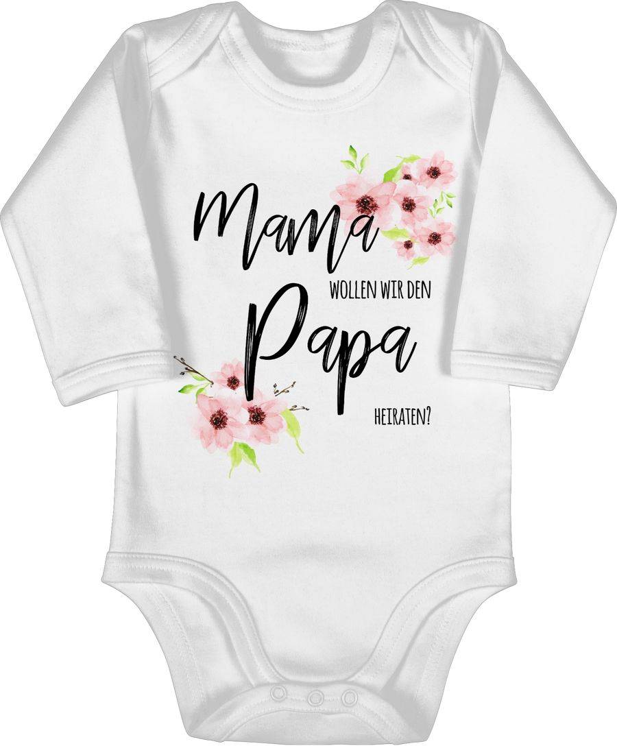 Shirtracer Mama wollen wir den Papa heiraten Blumen Shirts & Mehr Shirtracer