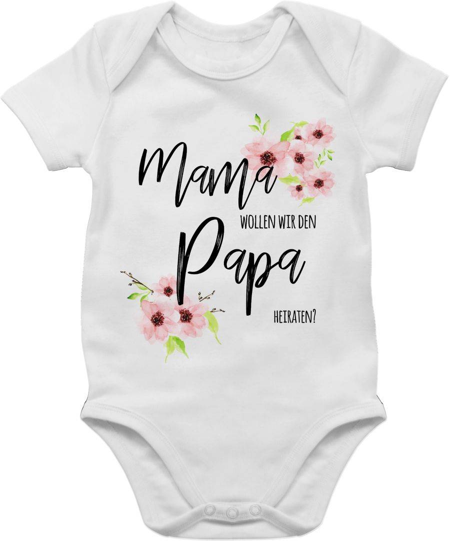 Shirtracer Mama wollen wir den Papa heiraten Blumen Shirts & Mehr Shirtracer