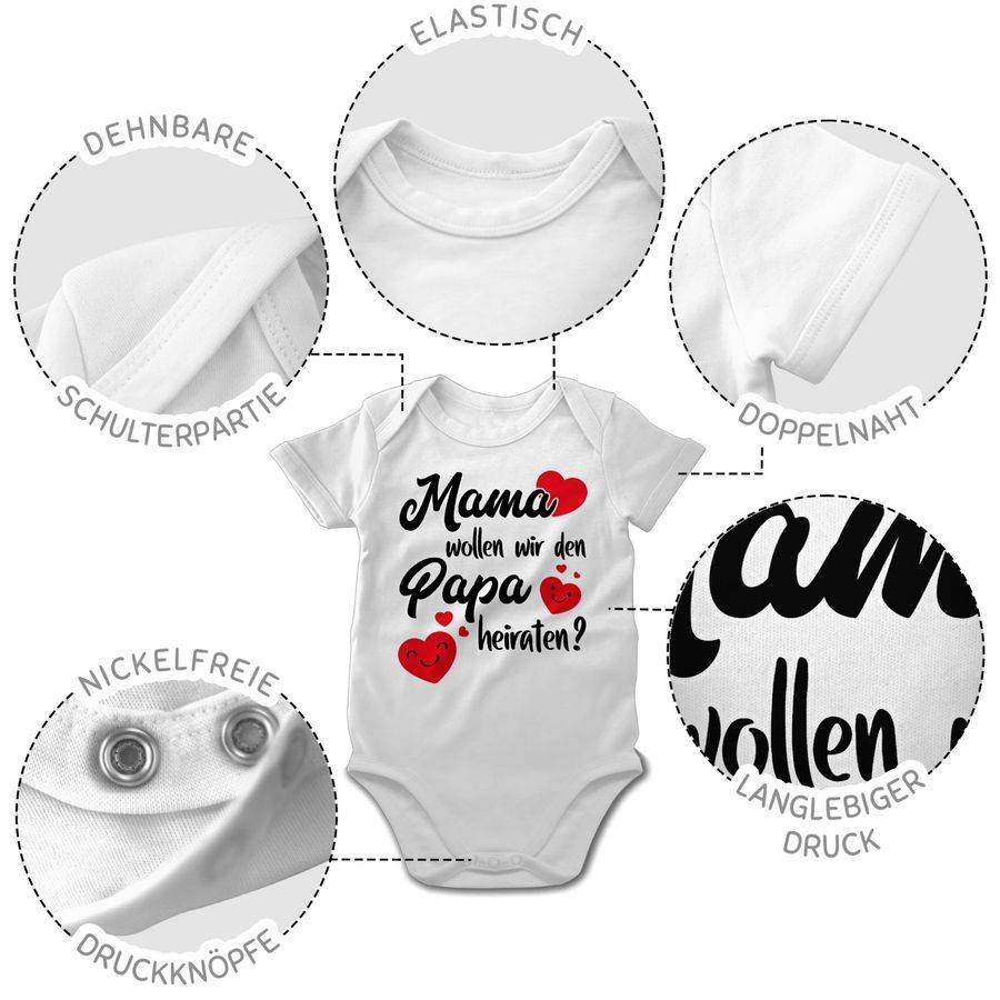 Shirtracer Mama Wollen Wir Papa Heiraten Herzen Shirts & Mehr Shirtracer