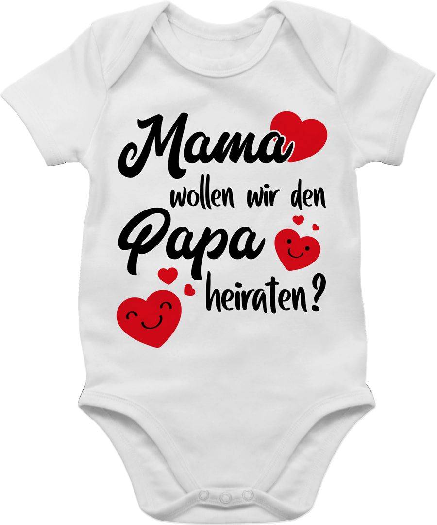 Shirtracer Mama wollen wir Papa heiraten Herzen Shirts & Mehr Shirtracer