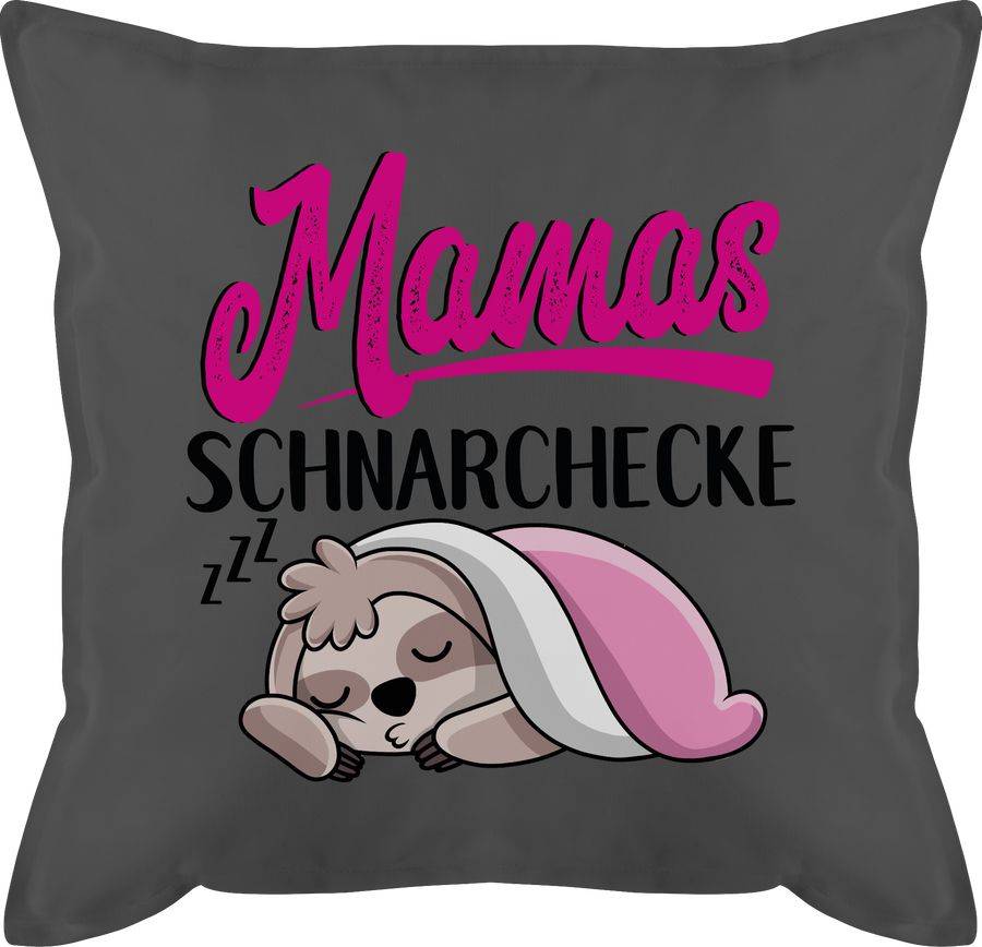 Shirtracer Mamas Schnarchecke mit Faultier - schwarz Shirts & Mehr Shirtracer