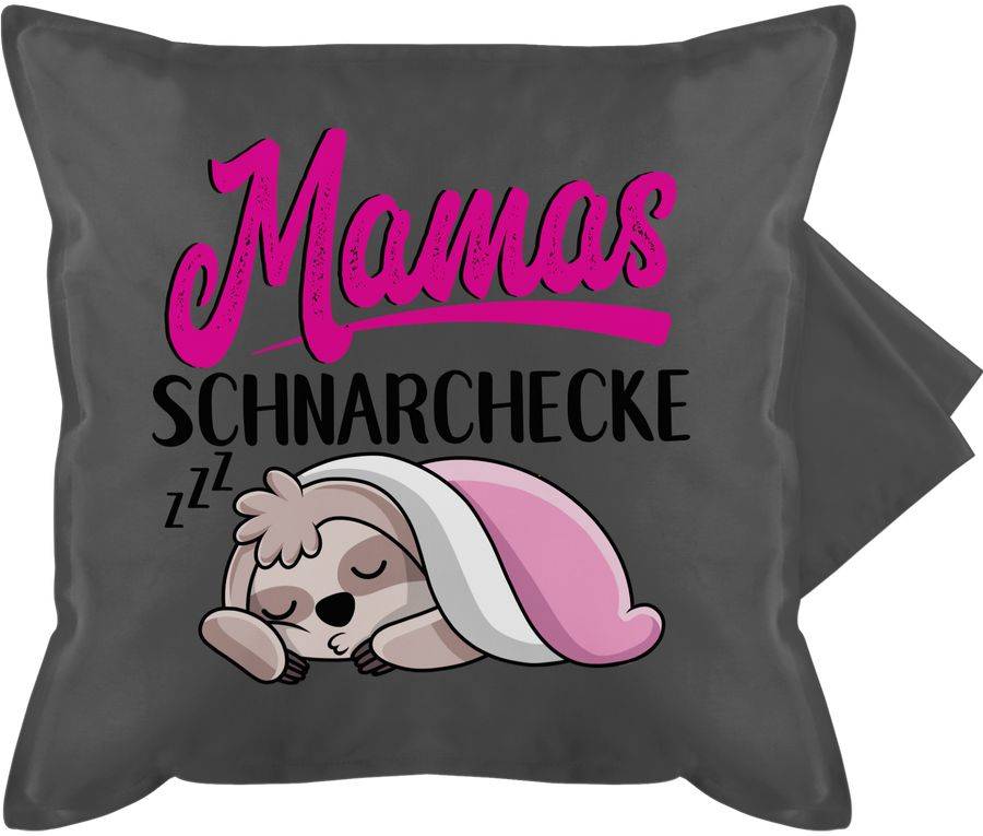 Shirtracer Mamas Schnarchecke mit Faultier - schwarz Shirts & Mehr Shirtracer