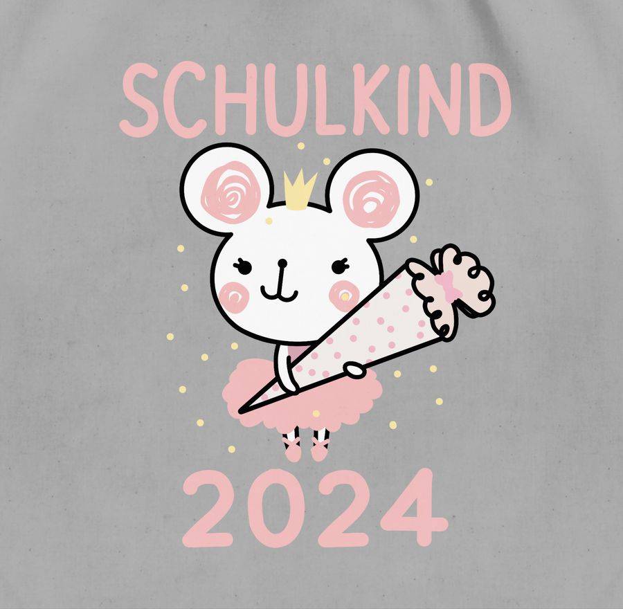 Shirtracer Maus Mit Schultüte Schulkind 2024 Shirts & Mehr Shirtracer