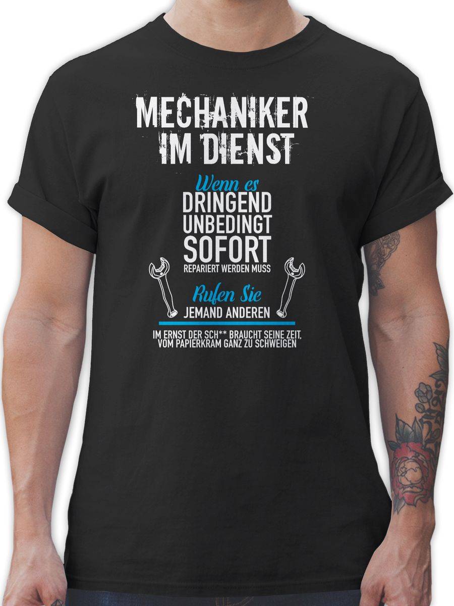 Shirtracer Mechaniker im Dienst Shirts & Mehr Shirtracer