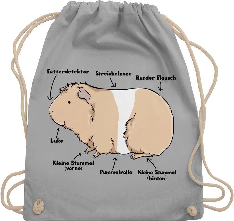 Shirtracer Meerschwein Anatomie: Tshirt Turnbeutel Shirtracer