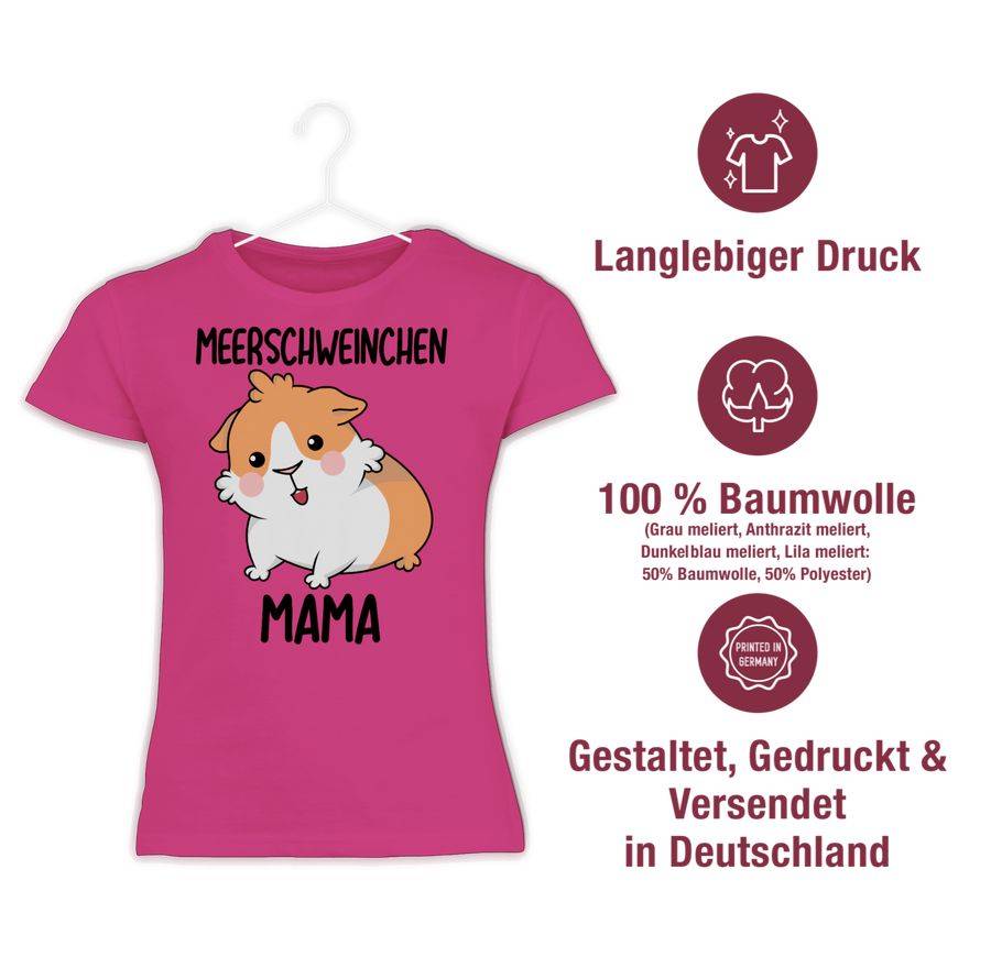 Shirtracer Meerschweinchen Mama: Tshirt Turnbeutel Shirtracer