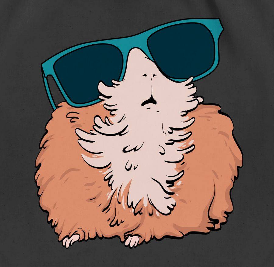 Shirtracer Meerschweinchen Mit Sonnenbrille: Tshirt Gym Bag Shirtracer