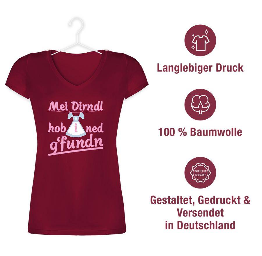 Shirtracer Mei Dirndl Hob I Ned G'funds - Rosa: Tshirt Gym Bag Shirtracer